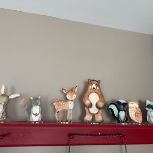 Charming Woodland Animal Wall Decor Set